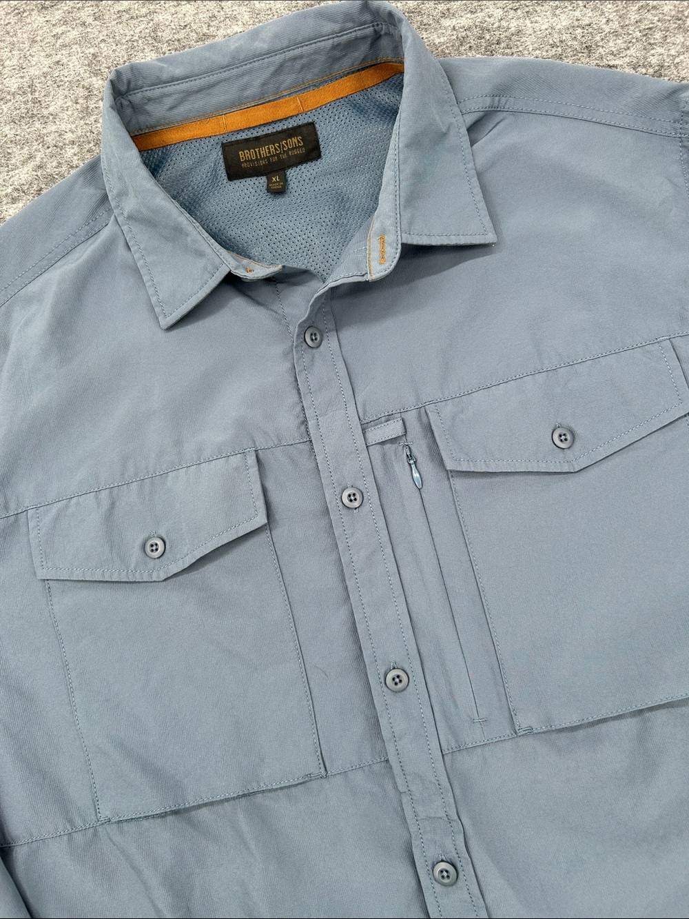 Brothers and Sons Men's Dobby Performance Long Sleeve Button-Down Western XL - Picture 5 of 14